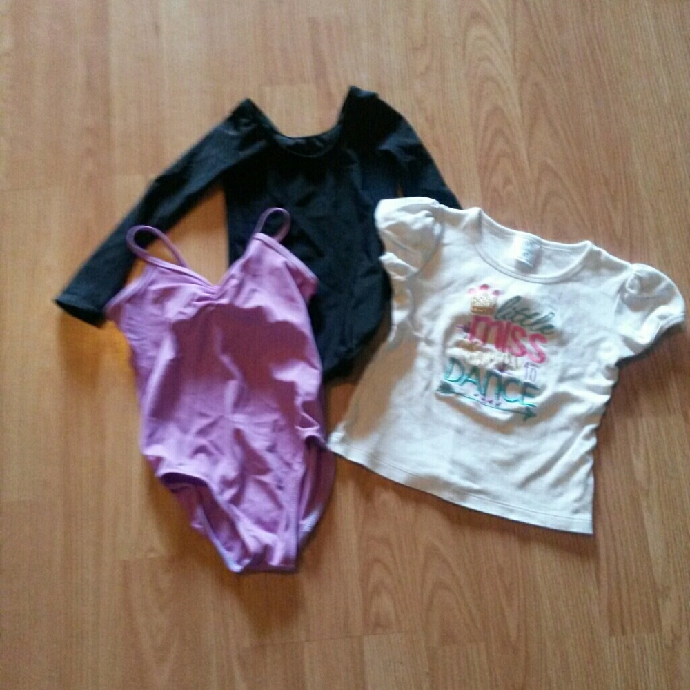 Bundle of 2 Leotards and Dancer Shirt